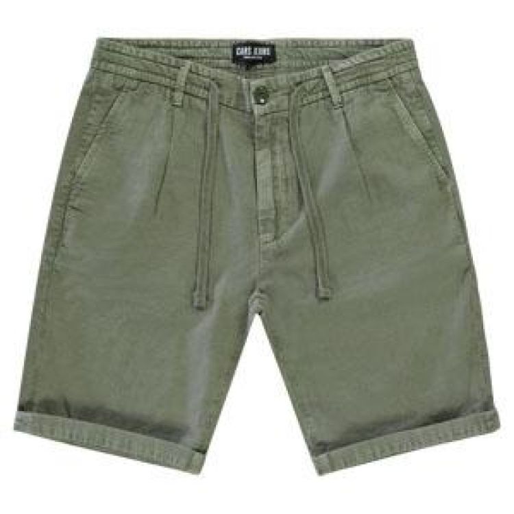 CARS Jeans HORAN SHORT LINEN Olive (6266418) - Bluesand New&Outlet 