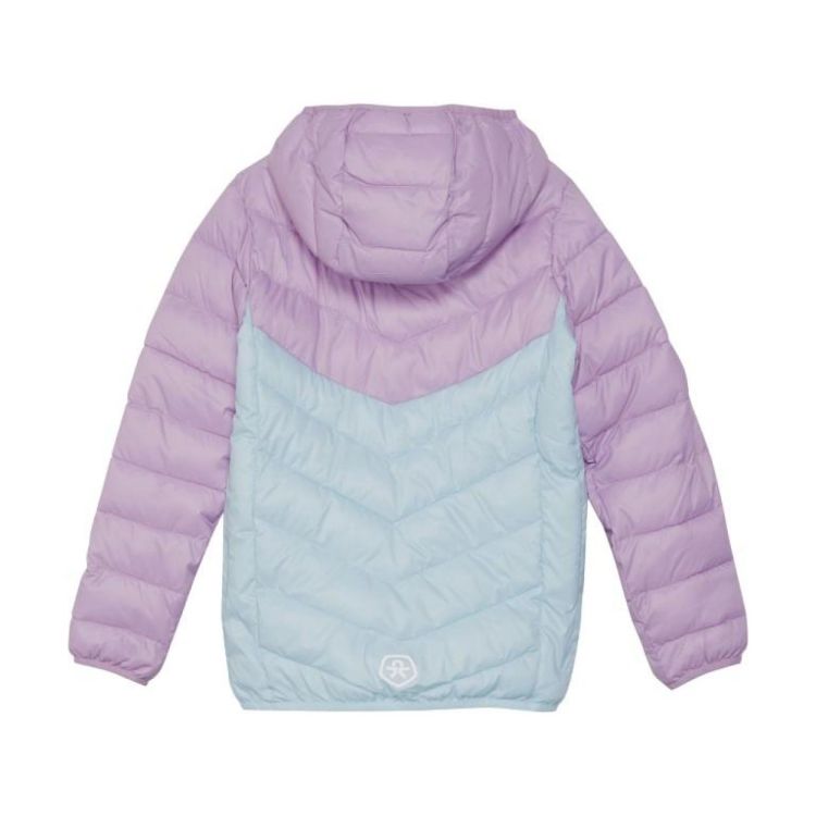 Color Kids Jacket W. Hood - Quilted (741180-ck) - Bluesand New&Outlet 