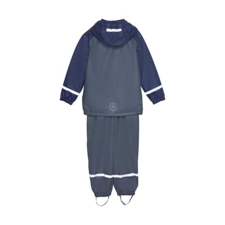 Color Kids Rain Set PU W. Fleece Lining (741260-ck) - Bluesand New&Outlet 