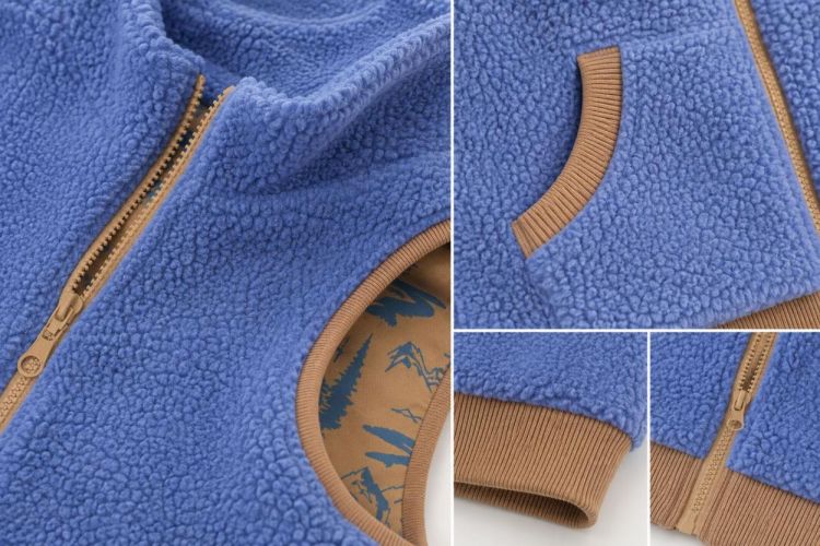 Ducksday Fleece body warmer twin/blue 04Y (FLEBODYTWIN/BLUE04) - Bluesand New&Outlet 