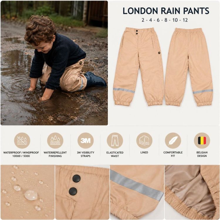 Ducksday Rainpants londen/sand 02Y (RAINPALON/SAND02) - Bluesand New&Outlet 