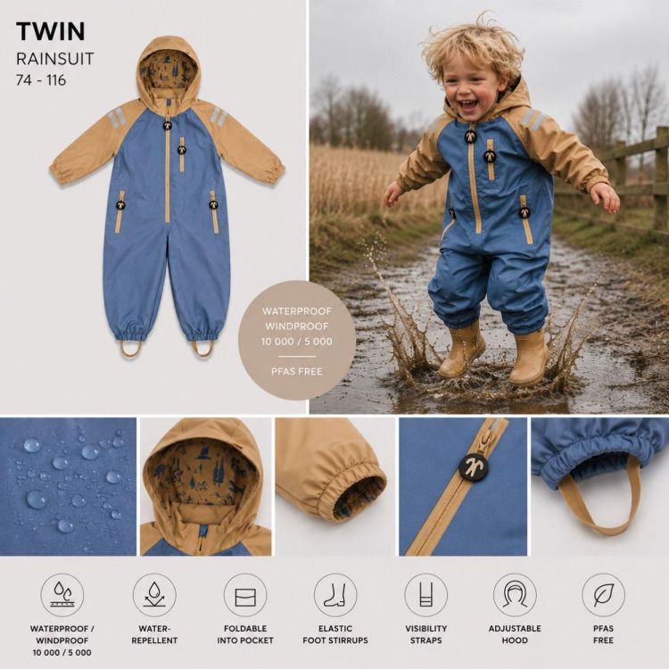 Ducksday Rainsuit Twin (RAINSUTWIN116) - Bluesand New&Outlet 