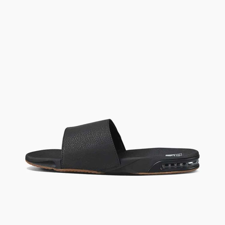 Reef FANNING SLIDE BLACK/SILVER (CI3632) - Bluesand New&Outlet 