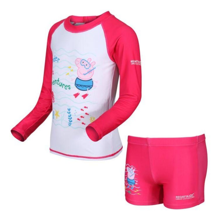 Regatta Peppa Rash Suit (RKM021   GN9) - Bluesand New&Outlet 