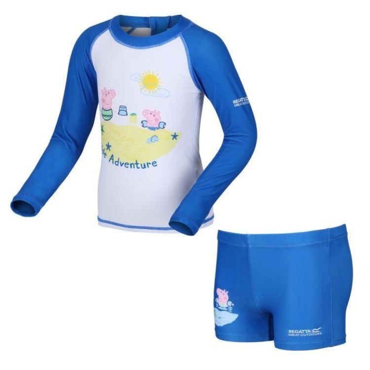 Regatta Peppa Rash Suit (RKM021   ER7) - Bluesand New&Outlet 