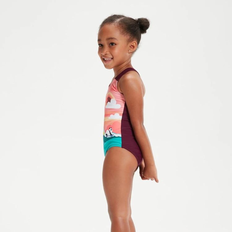 SPEEDO DIG PRINTED SWIMSUIT PUR/GRN (0797015159) - Bluesand New&Outlet 