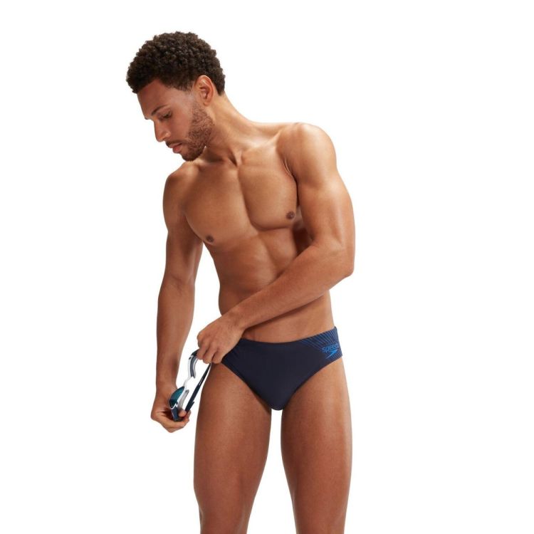 SPEEDO MEDLEY LOGO BRIEF 7CM NAV/BLU (09739002) - Bluesand New&Outlet 