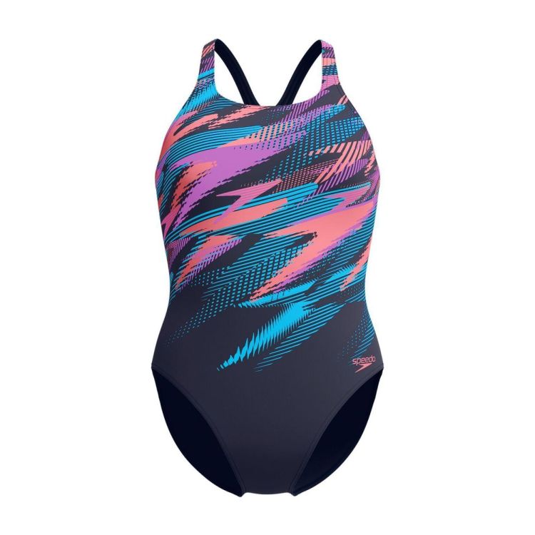 SPEEDO ECO+ DIG PRINTED MEDALIST NAV/ORA (00305518178) - Bluesand New&Outlet 