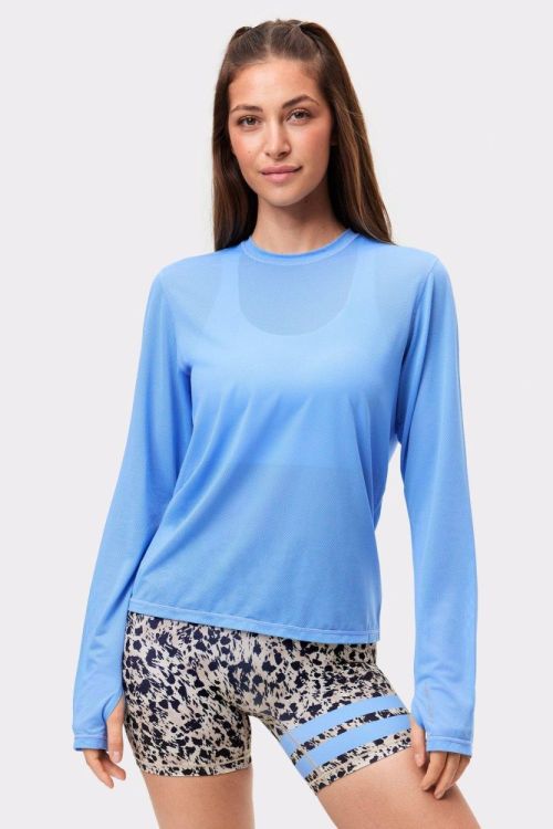 STRONGER Mesh Running Long Sleeve (U929) - Bluesand New&Outlet 