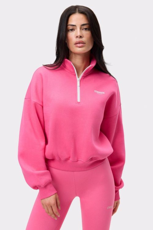 STRONGER Half Zip Sweatshirt (U848) - Bluesand New&Outlet 