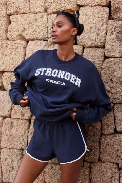 STRONGER Essential Sweatshirt (U1209) - Bluesand New&Outlet 