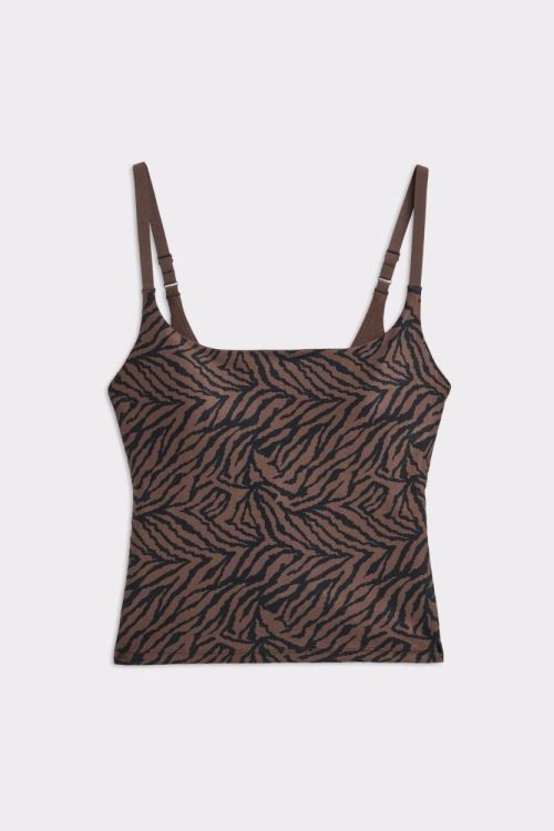STRONGER The Printed One Strap Tank Top (U1058) - Bluesand New&Outlet 